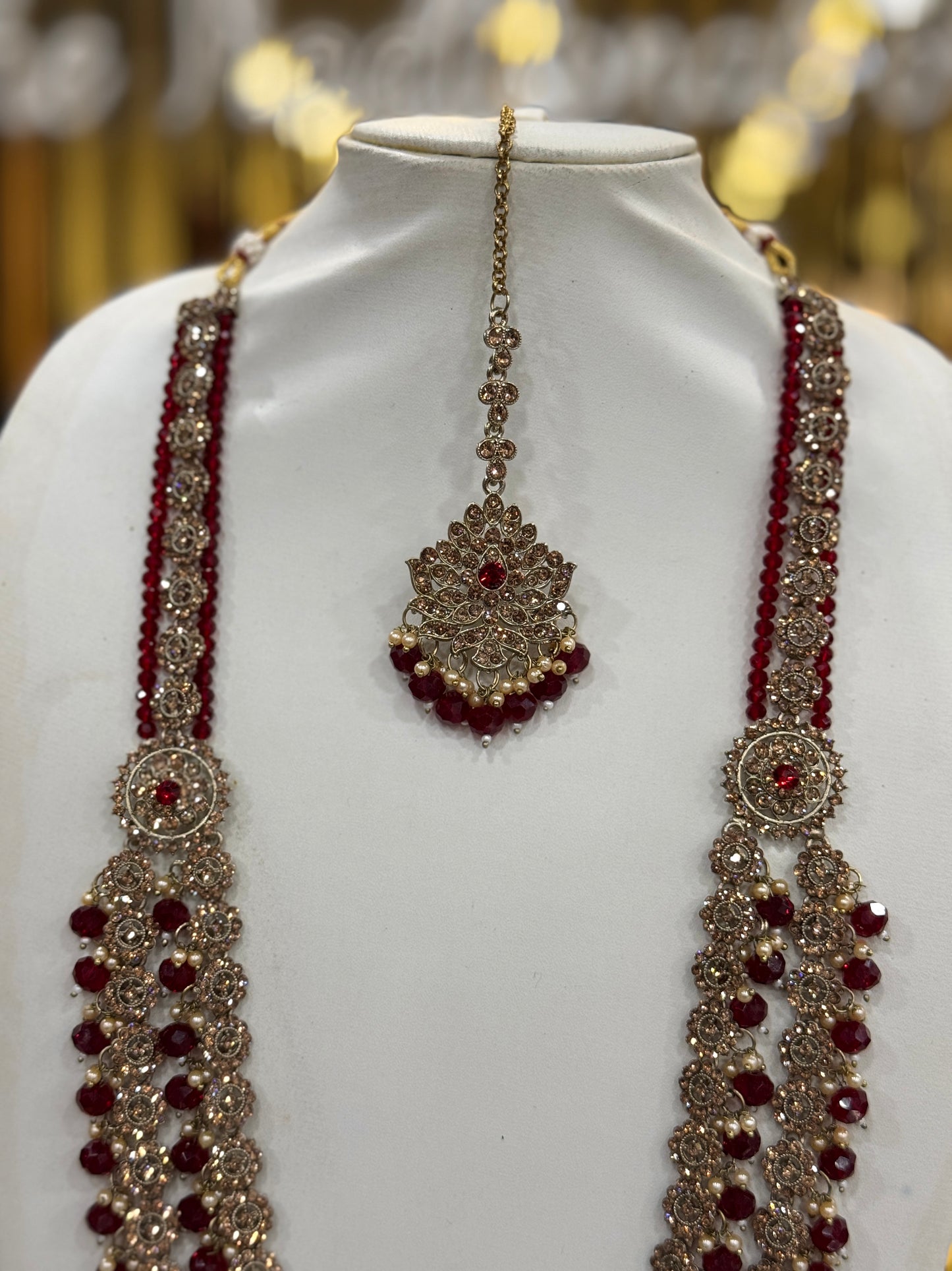 HALA MAROON - Mala jewellery set