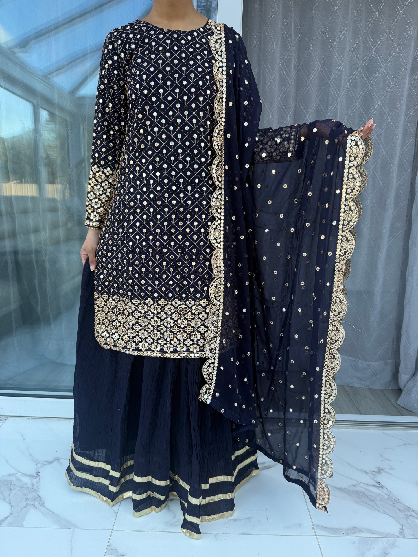 MUSKAAN - NAVY BLUE