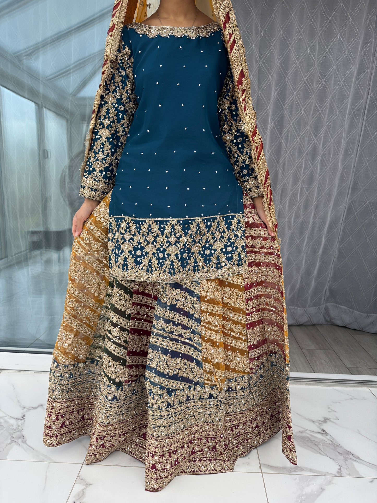 RANG - Embroidered Lengha outfit