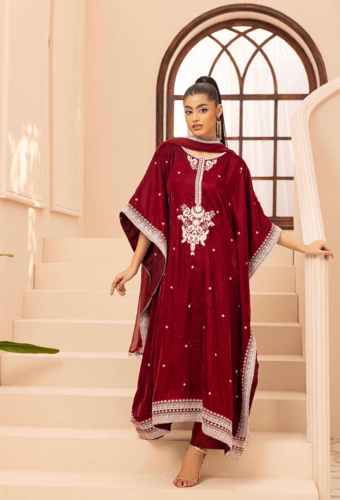 ZAYNA LUX VELVET KAFTAN SIMRANS