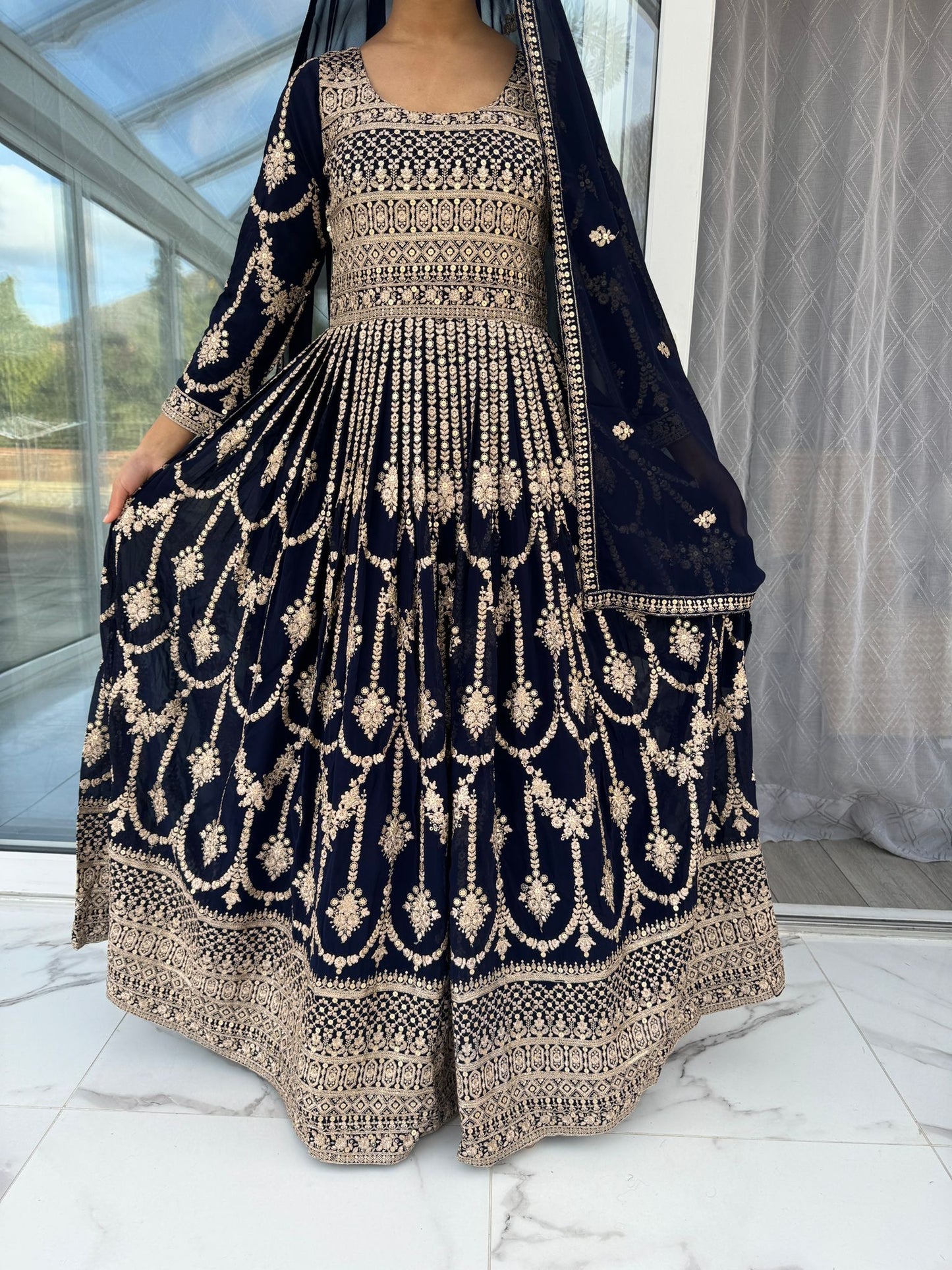 SAJAL NAVY BLUE