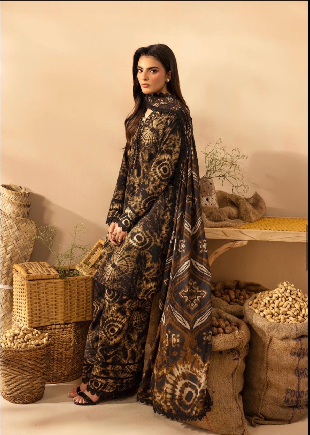 OMBRÉ SILK KHADDER WITH CHIFFON DIGITAL DUPATTA SIMRANS (PREORDER - DISPATCH 17/09/26)
