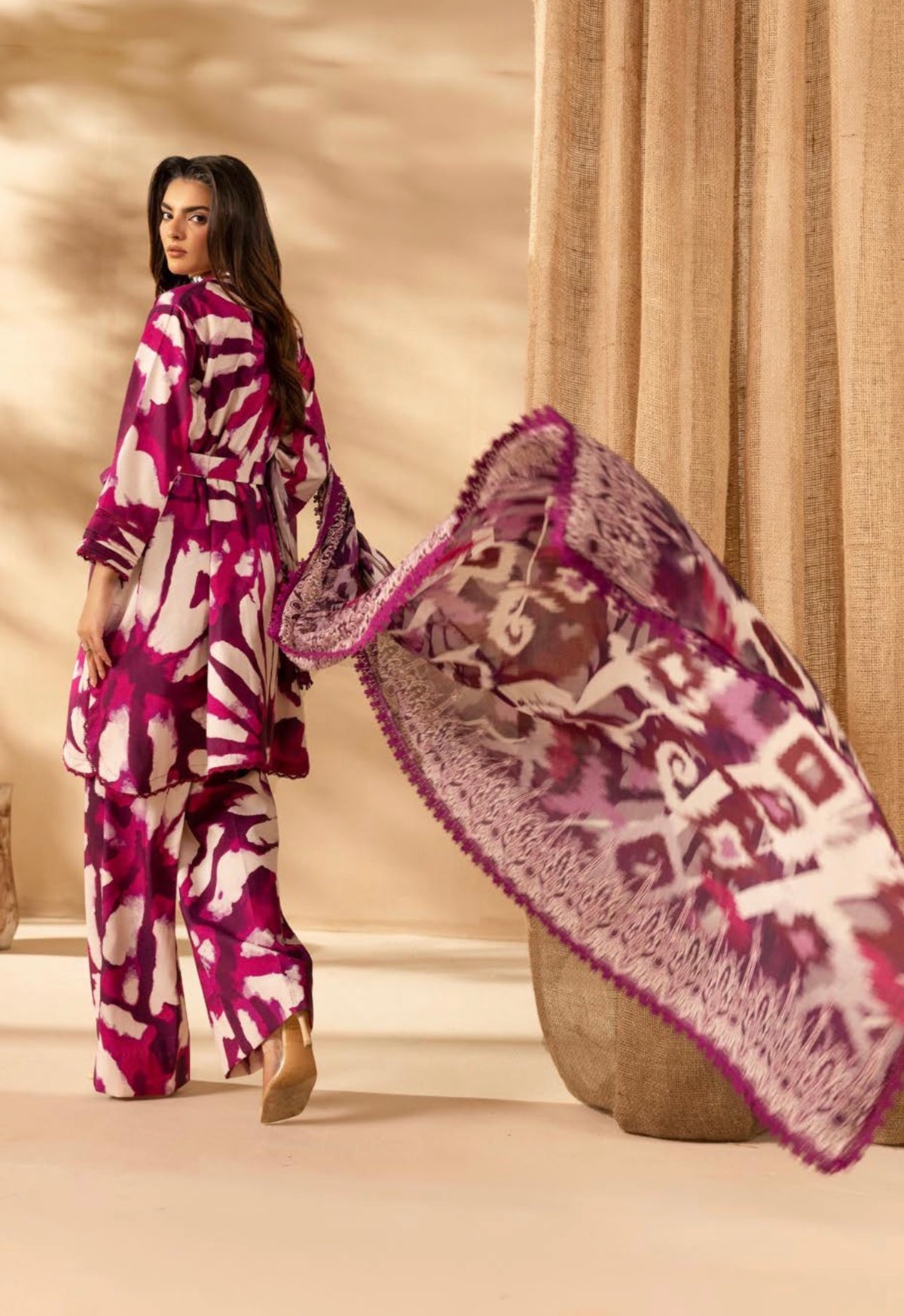 OMBRÉ SILK KHADDER WITH CHIFFON DIGITAL DUPATTA SIMRANS (PREORDER - DISPATCH 17/09/26)