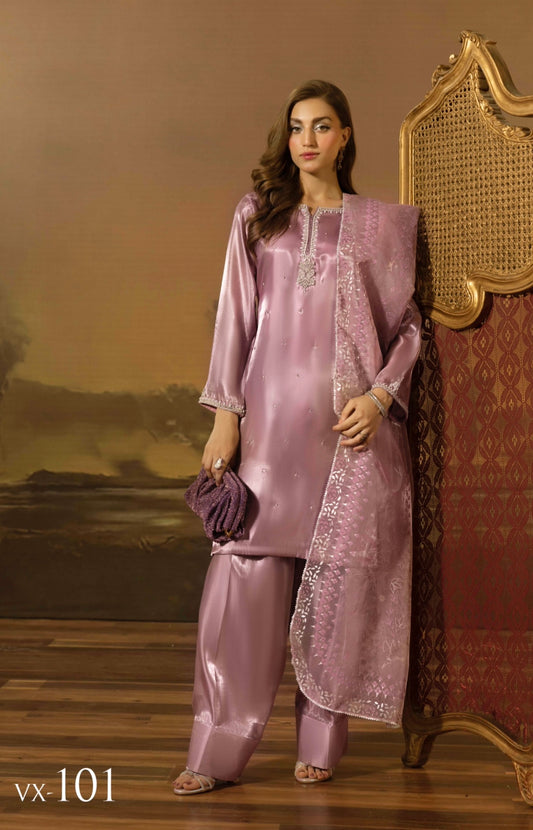 SIMRANS SILK SILHOUETTE - MAUVE