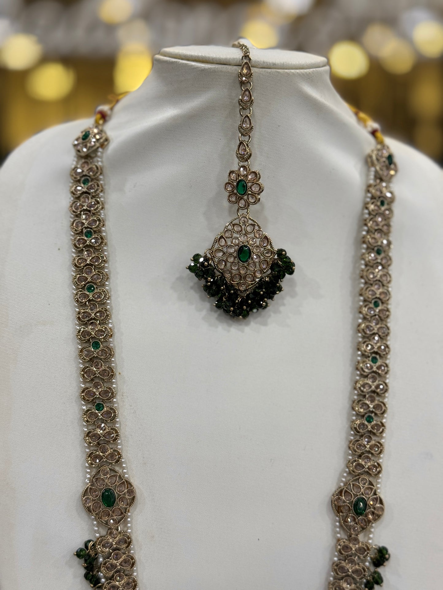 HAYAT GREEN - Mala jewellery set