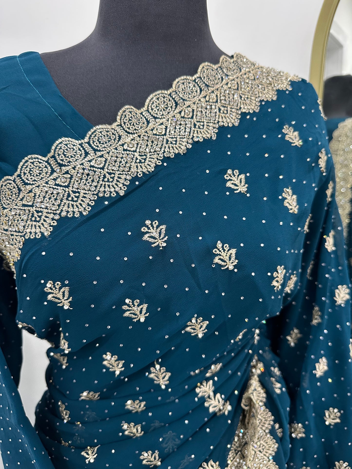 TAIBA - Stonework embellished saree
