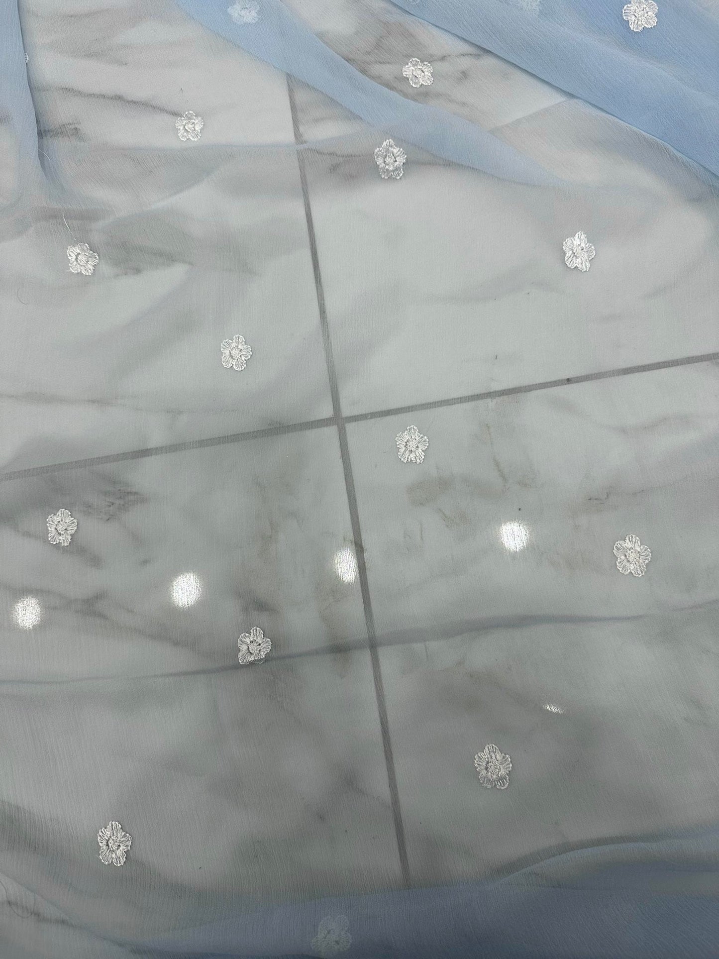 3 piece embroidered chiffon kameez