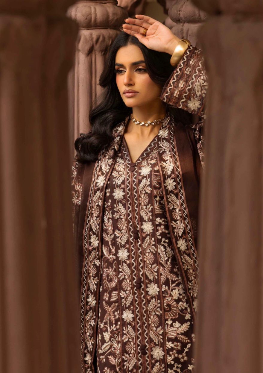 INAYA - Embroidered Linen kameez Eid festive