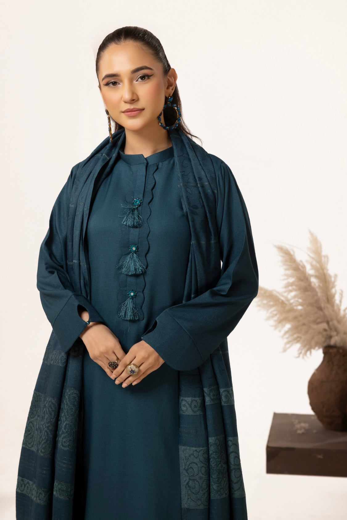 MARIAM DHANAK COLLECTION TEAL