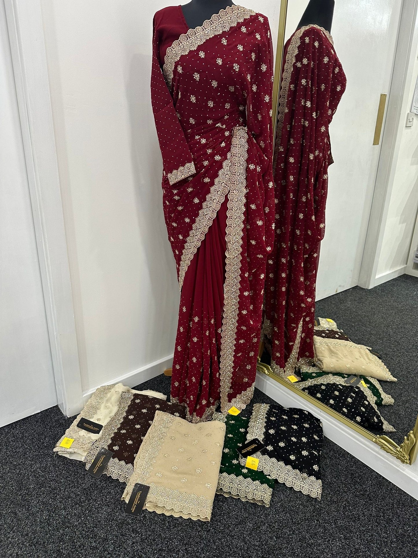 TAIBA - Stonework embellished saree