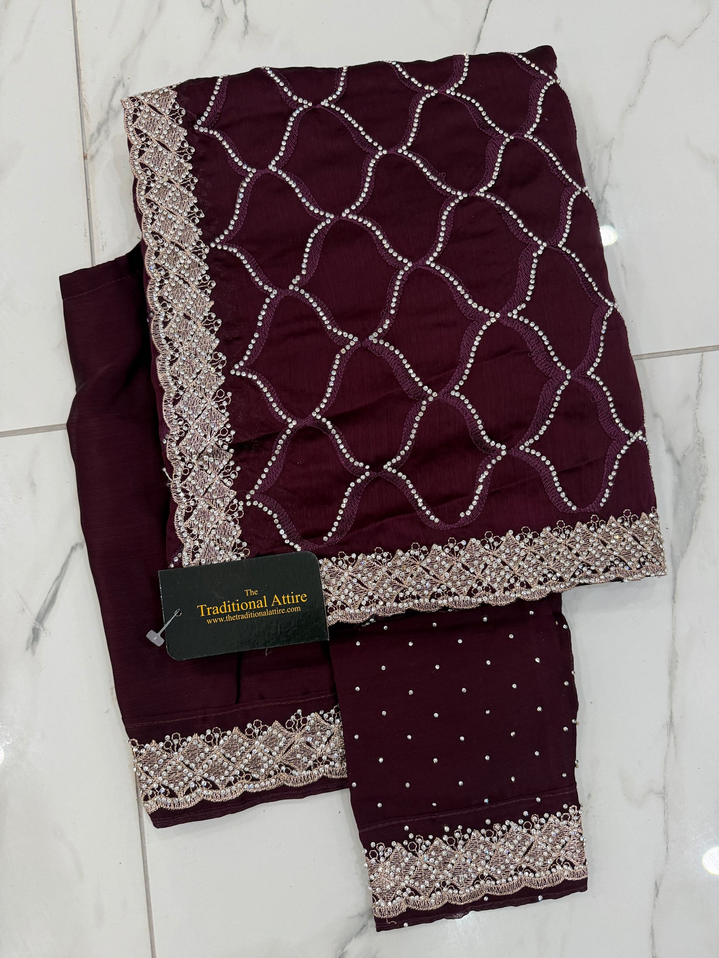 SAMAN- Heavy embellished Stonework Saree