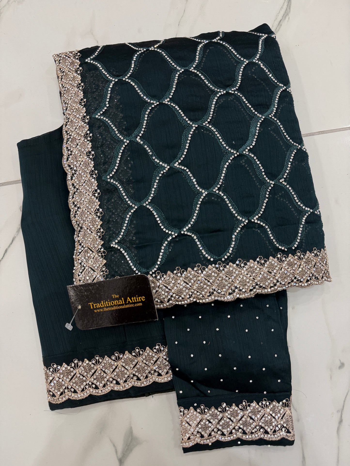 SAMAN- Heavy embellished Stonework Saree