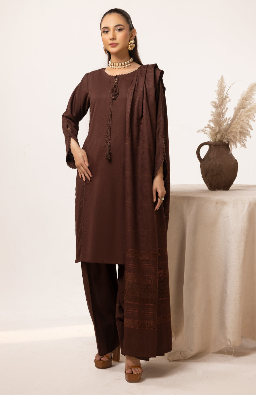 MARIAM DHANAK COLLECTION CHOCOLATE BROWN