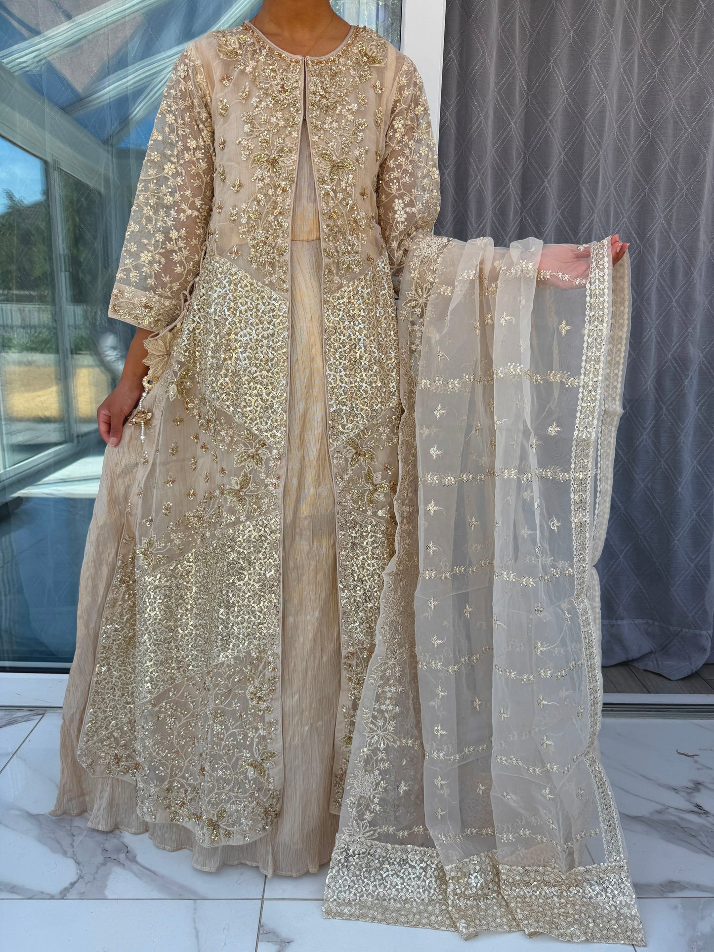 ZAYRA - Embroidered jacket style dress
