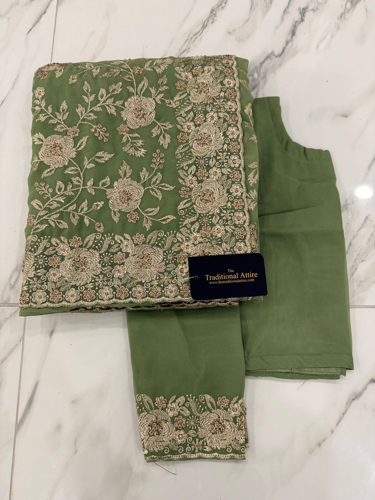 ESHA - Embroidered stonework Saree