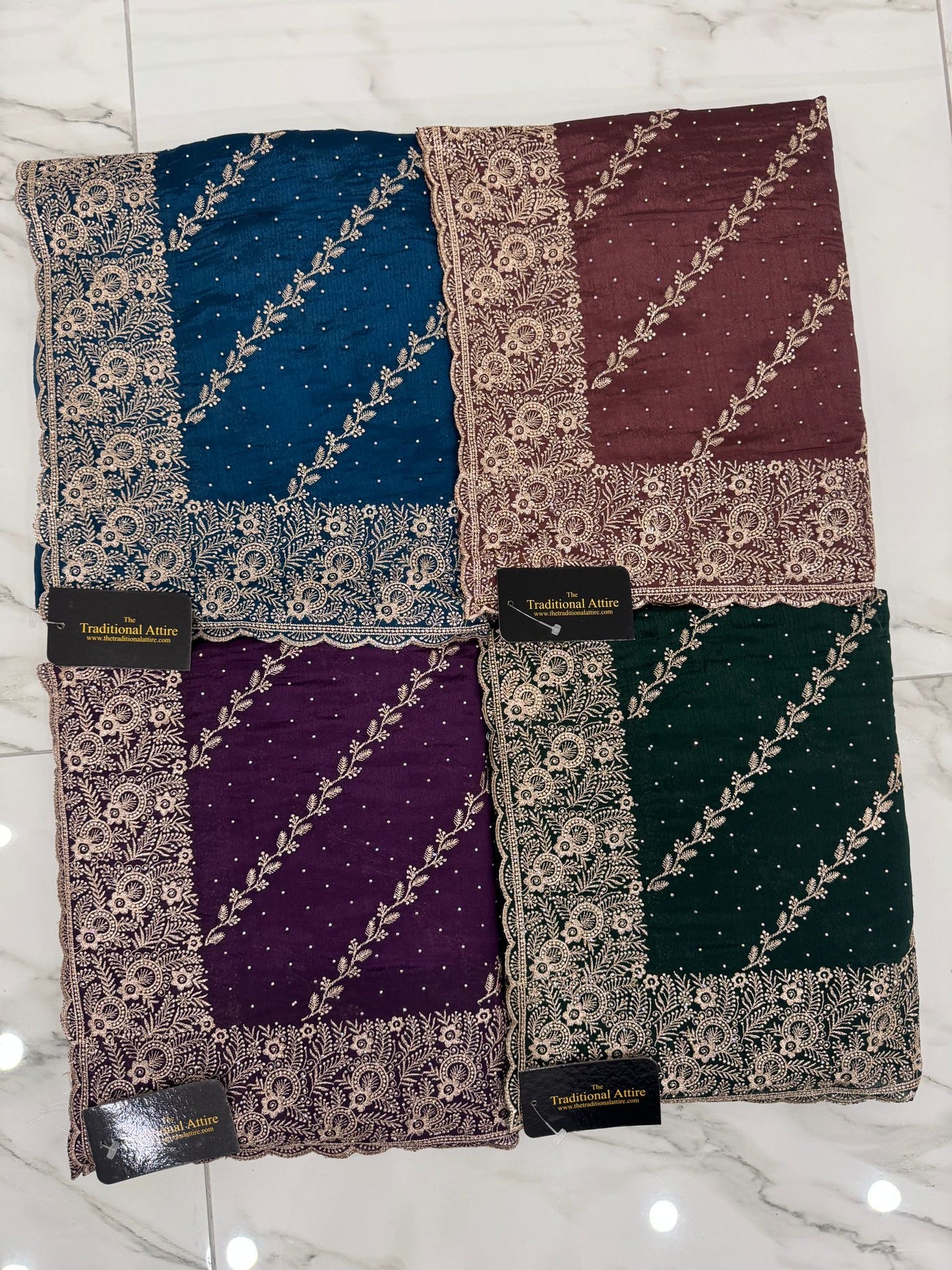 JAAL EMBROIDERED SAREE - 332