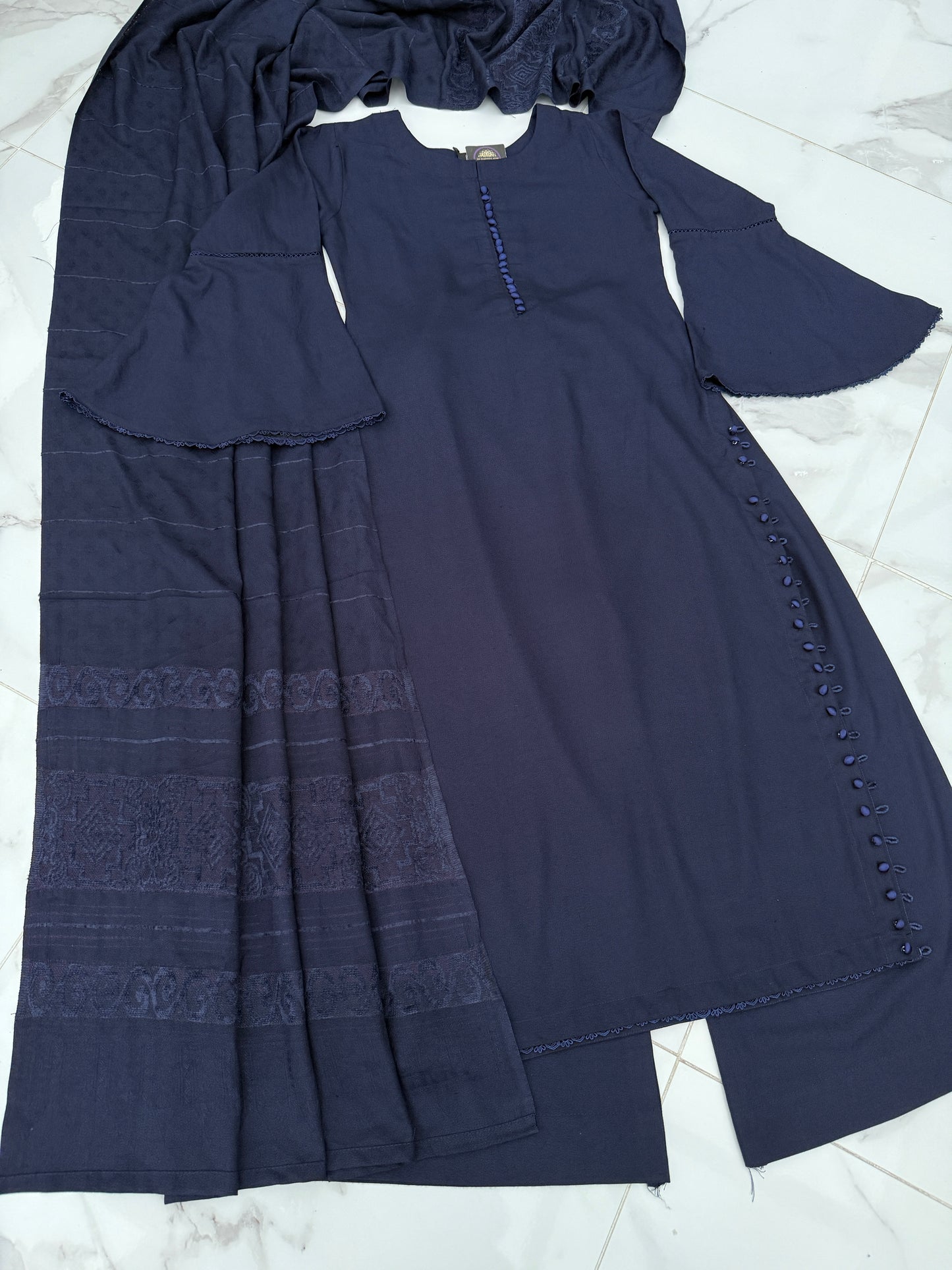 MARIAM DHANAK COLLECTION NAVY BLUE