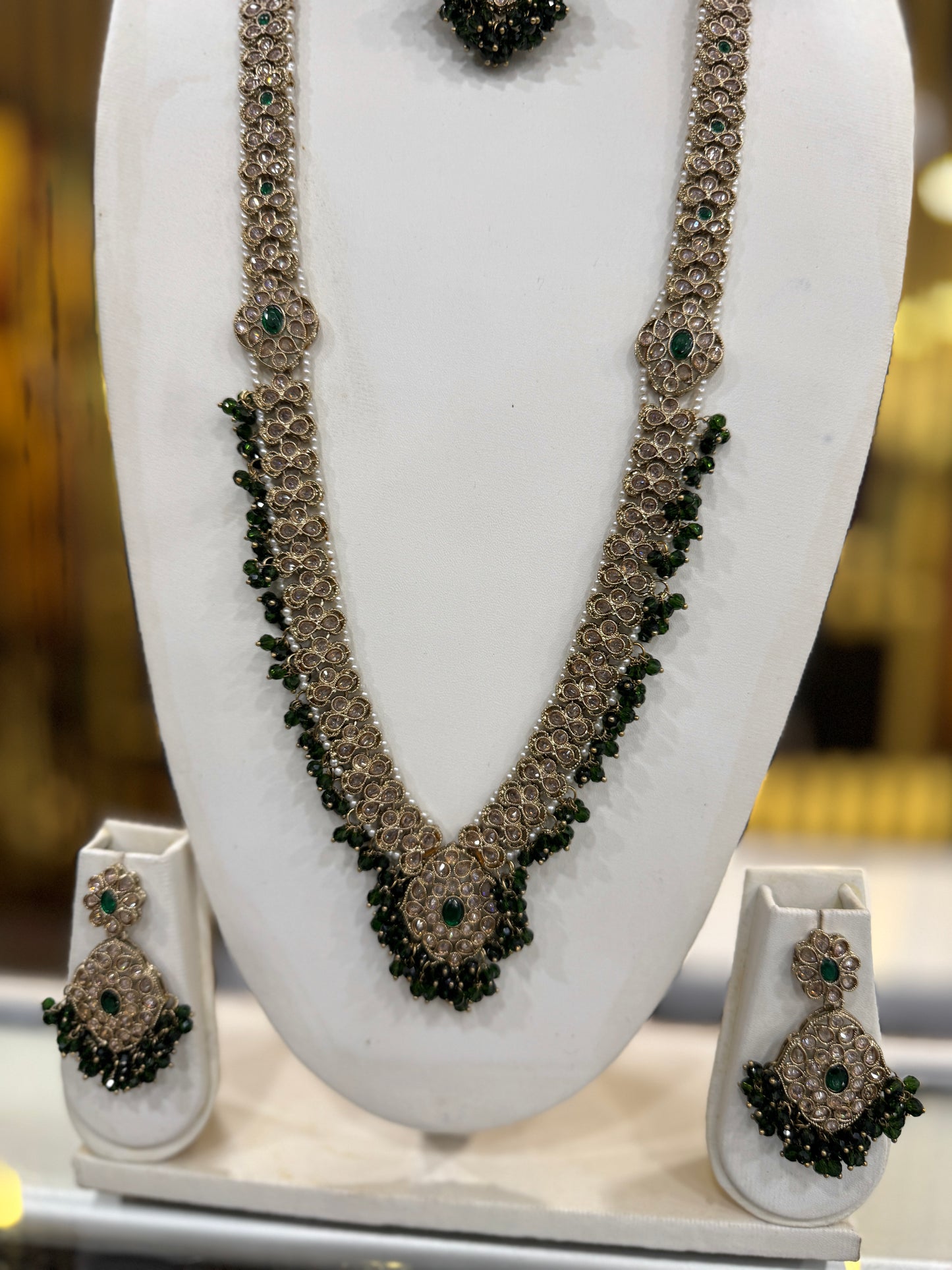 HAYAT GREEN - Mala jewellery set