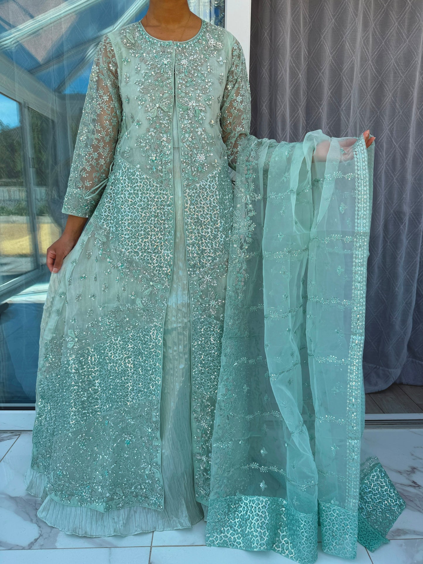ZAYRA - Embroidered jacket style dress