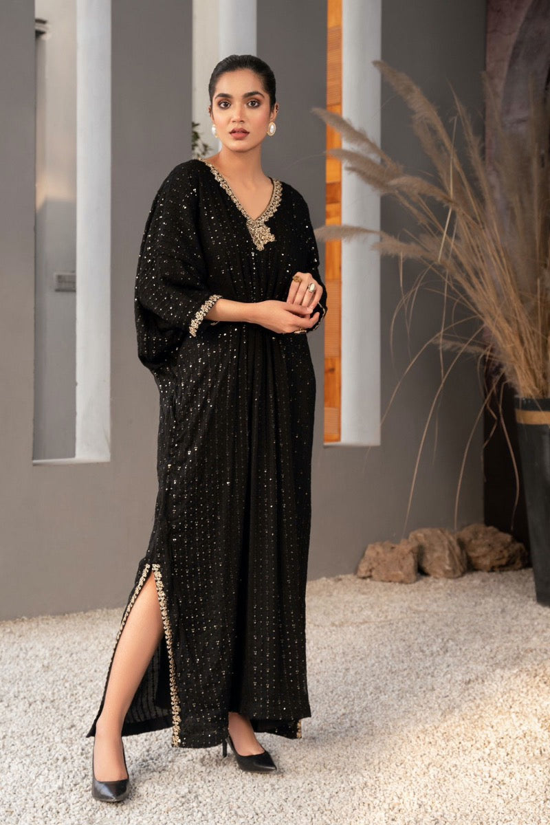 EMBROIDERED KAFTAN - ONE SIZE S-XL