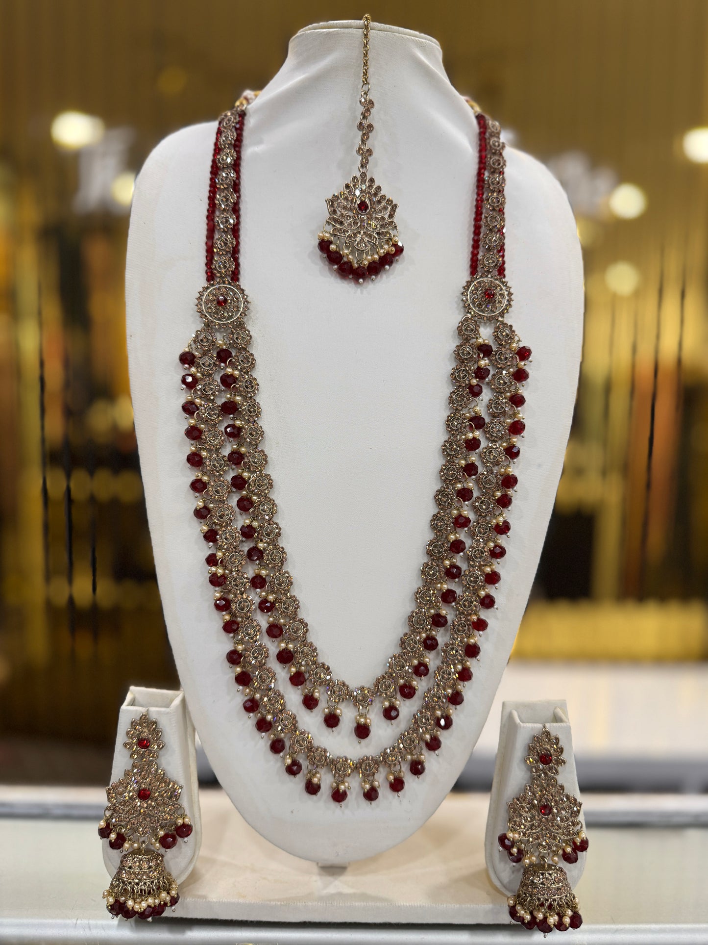 HALA MAROON - Mala jewellery set