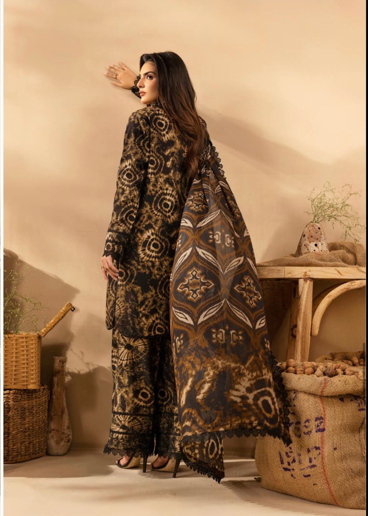 OMBRÉ SILK KHADDER WITH CHIFFON DIGITAL DUPATTA SIMRANS (PREORDER - DISPATCH 17/09/26)