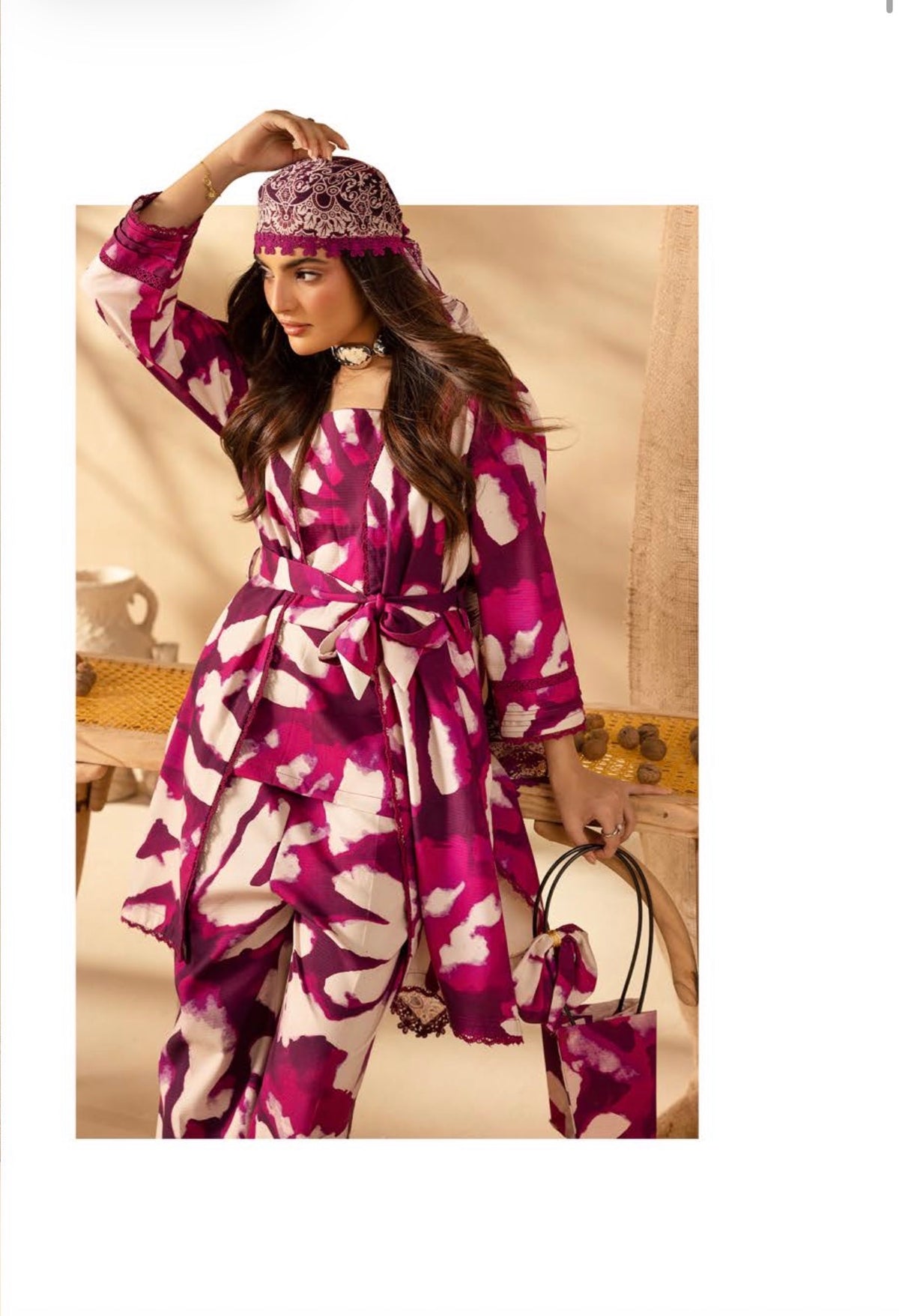OMBRÉ SILK KHADDER WITH CHIFFON DIGITAL DUPATTA SIMRANS (PREORDER - DISPATCH 17/09/26)