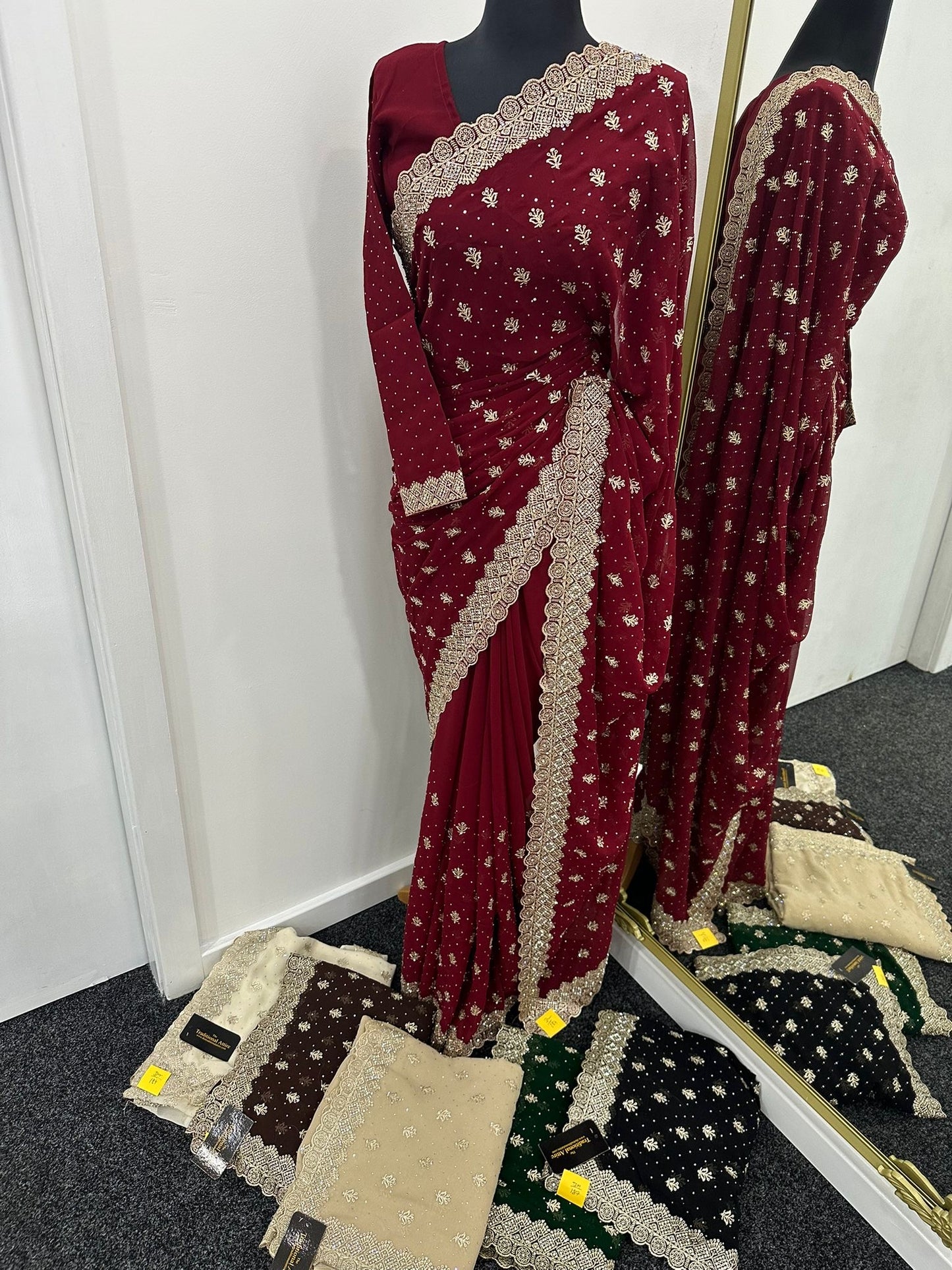 TAIBA - Stonework embellished saree