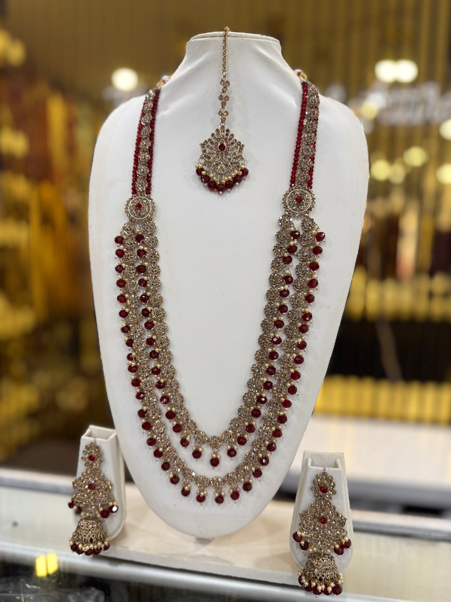HALA MAROON - Mala jewellery set