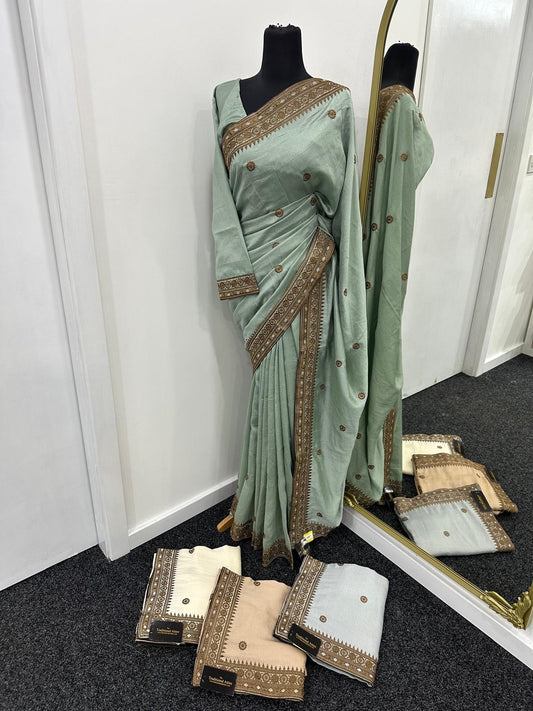 ZIYA - Embroidered saree