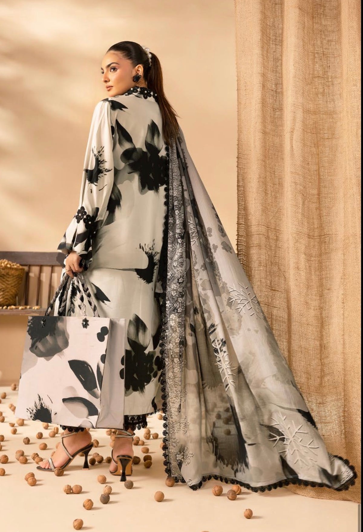 OMBRÉ SILK KHADDER WITH CHIFFON DIGITAL DUPATTA SIMRANS (PREORDER - DISPATCH 17/09/26)