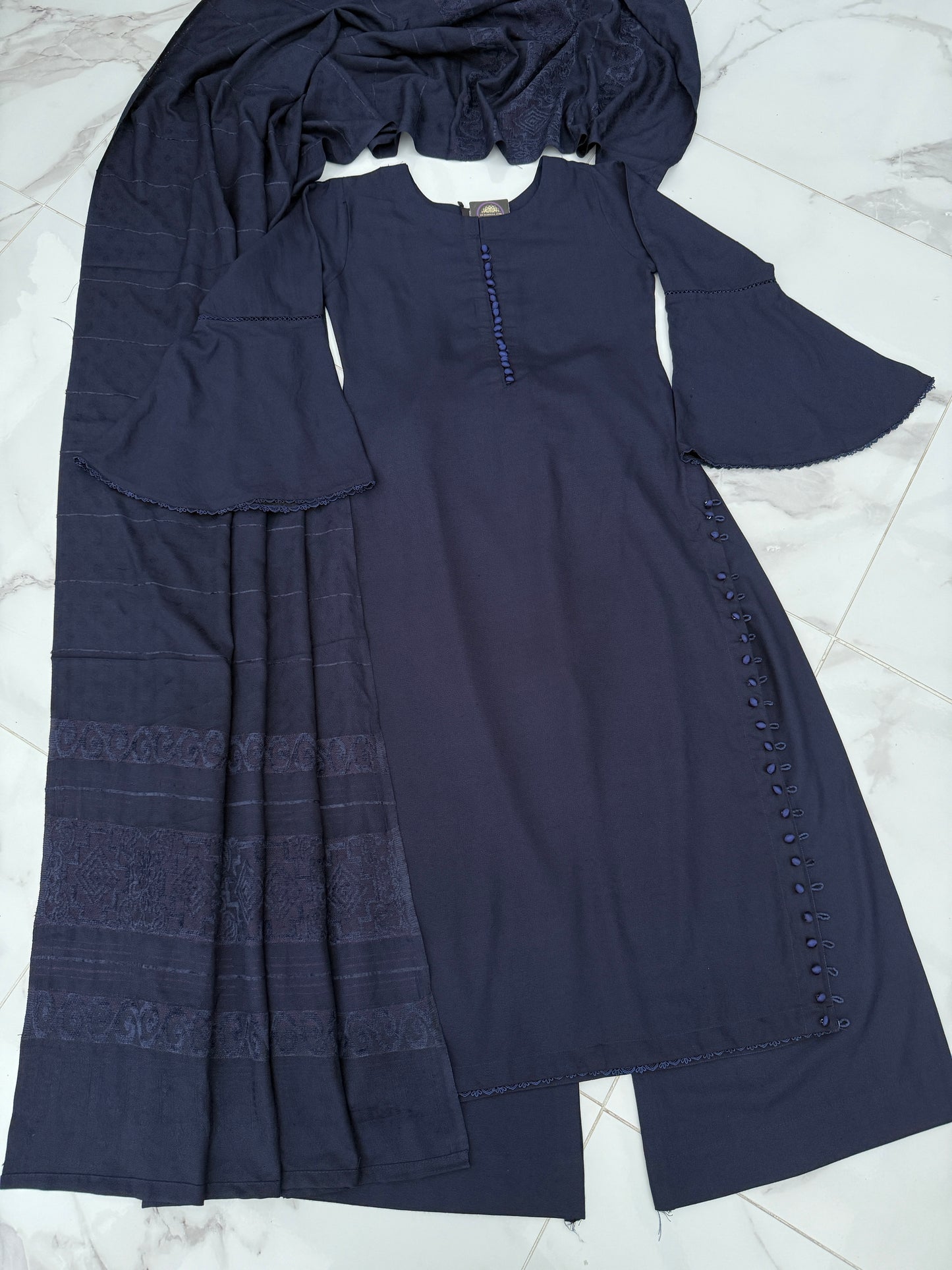 MARIAM DHANAK COLLECTION NAVY BLUE