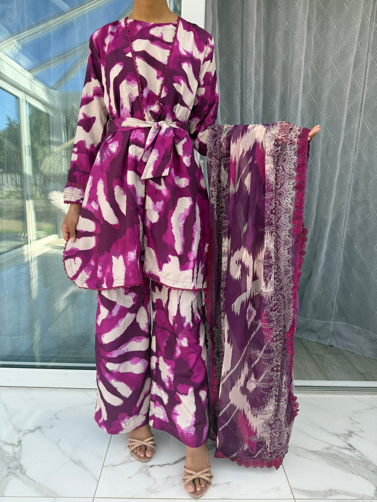 OMBRÉ SILK KHADDER WITH CHIFFON DIGITAL DUPATTA SIMRANS
