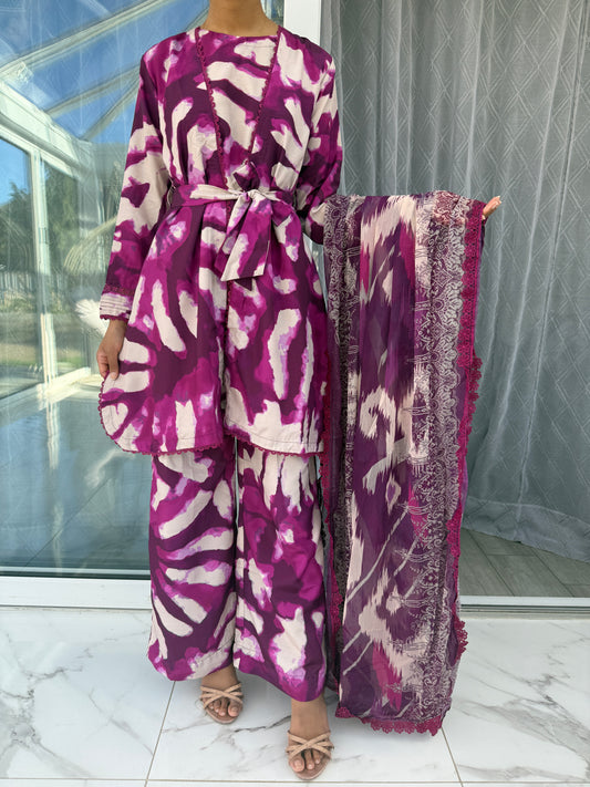 OMBRÉ SILK KHADDER WITH CHIFFON DIGITAL DUPATTA SIMRANS