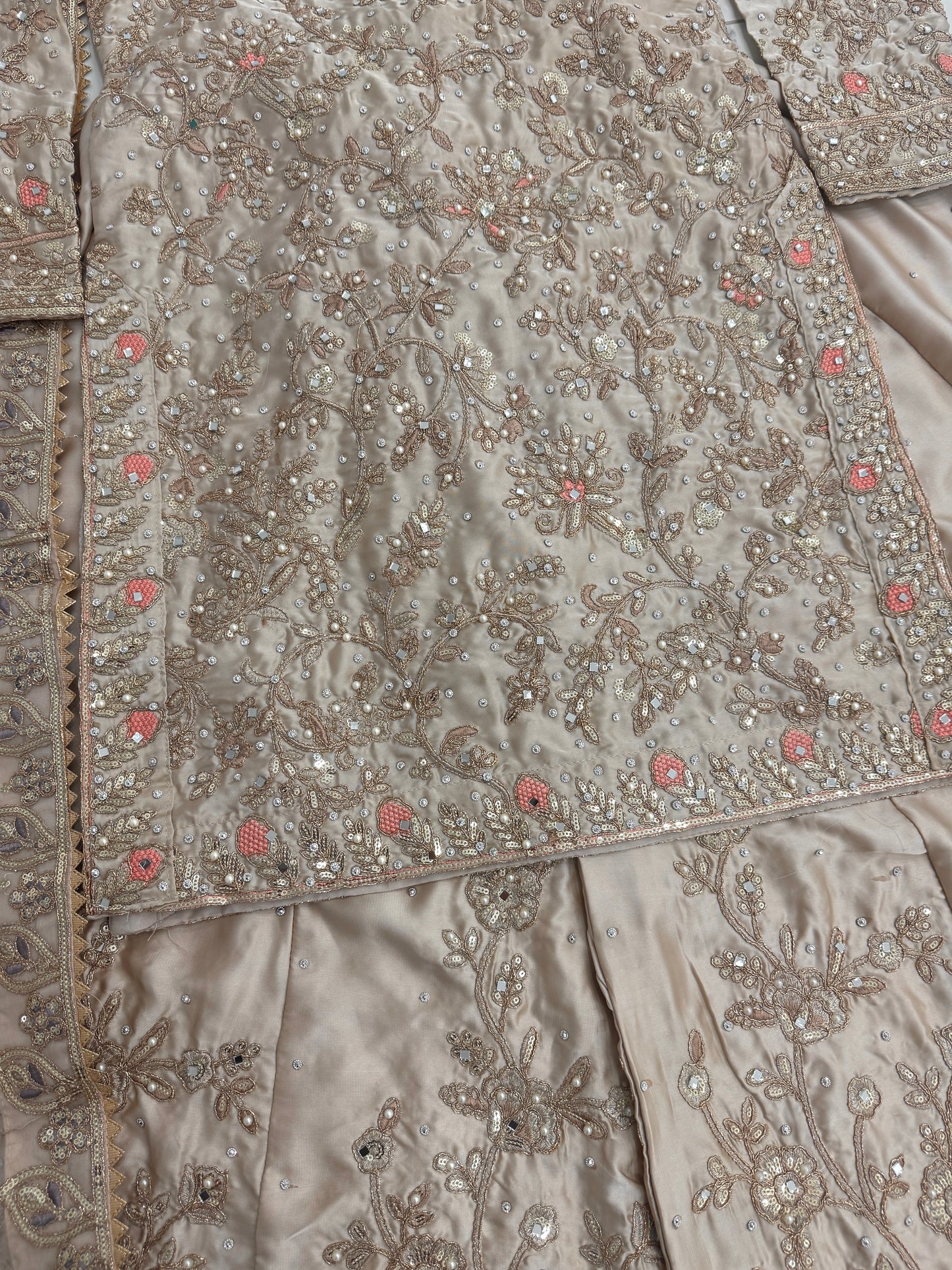 KHAANI - Luxury silk embroidered kameez with sharara