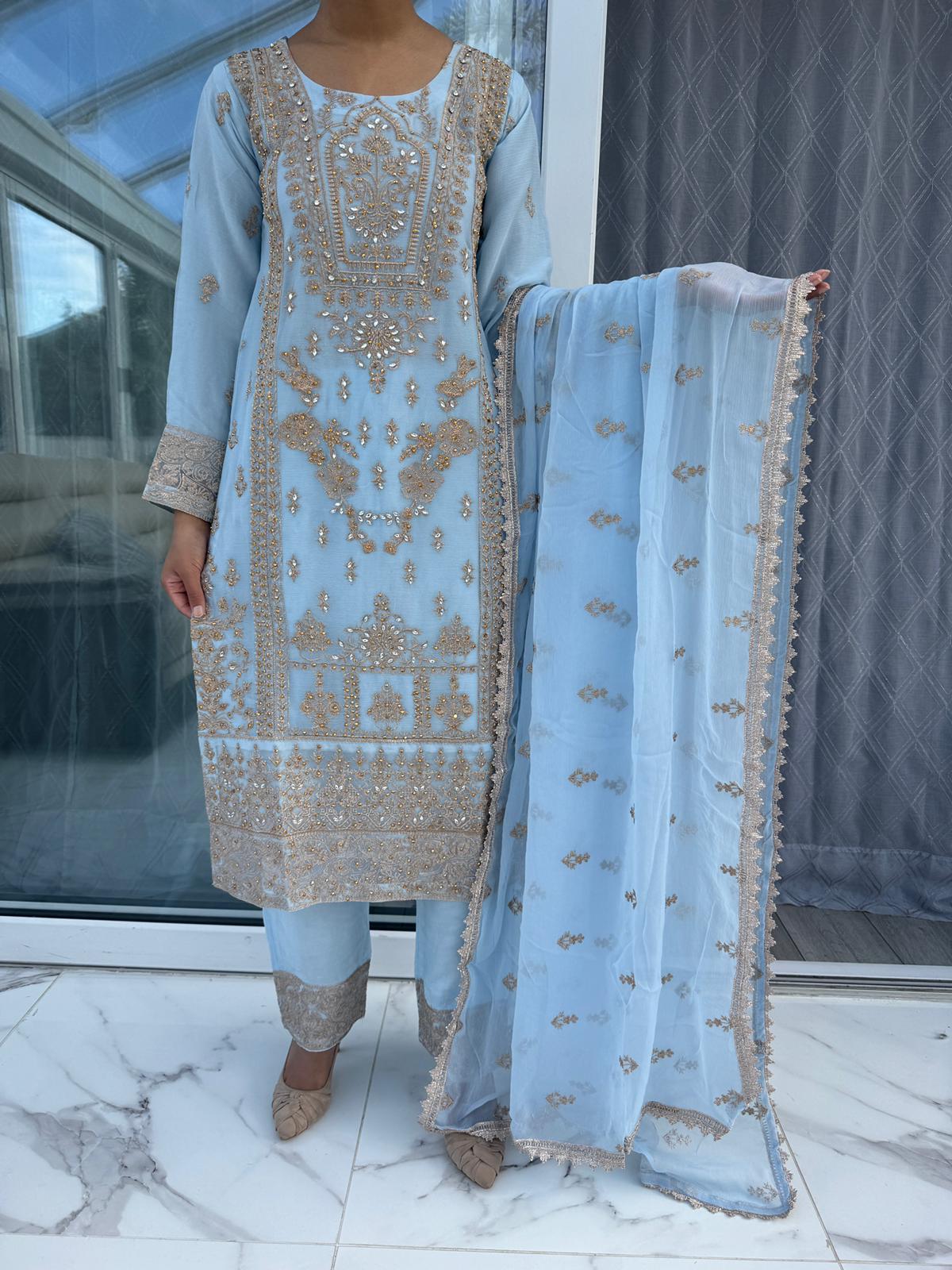 ZAINA POWDER BLUE