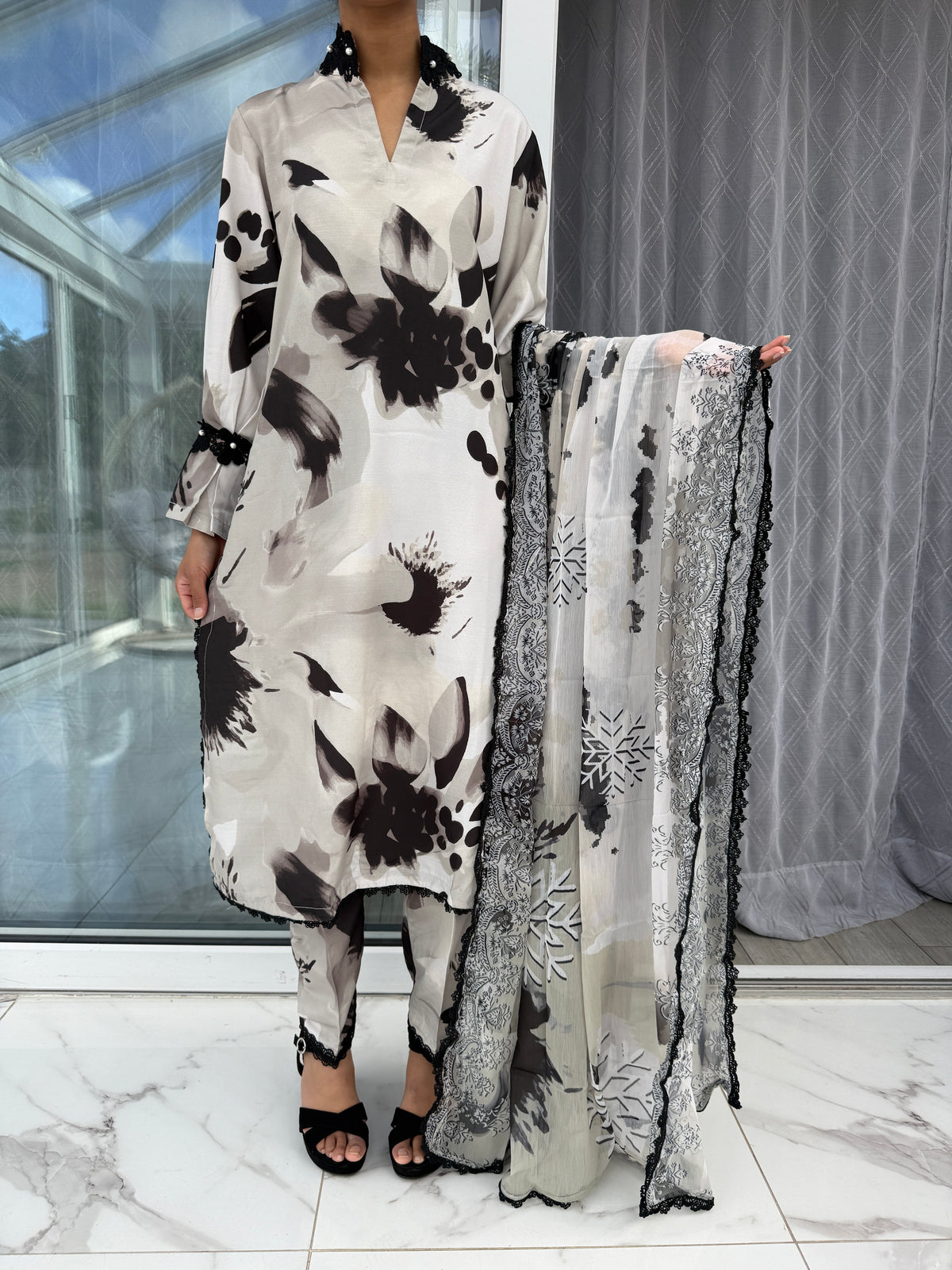 OMBRÉ SILK KHADDER WITH CHIFFON DIGITAL DUPATTA SIMRANS