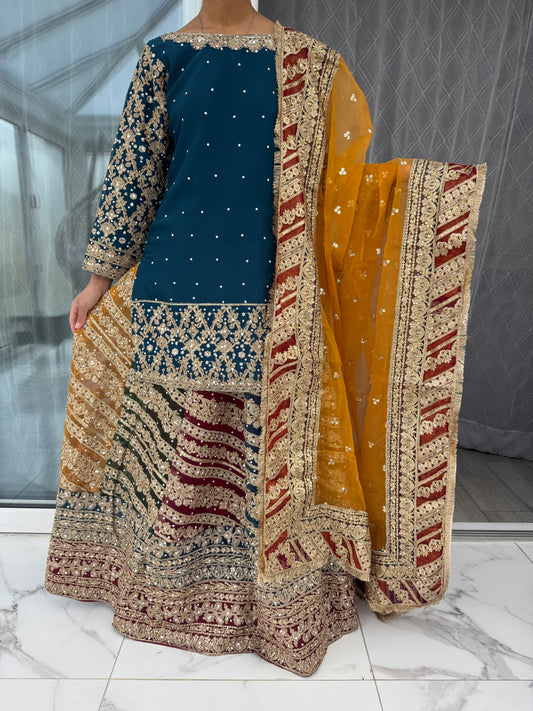 RANG - Embroidered Lengha outfit