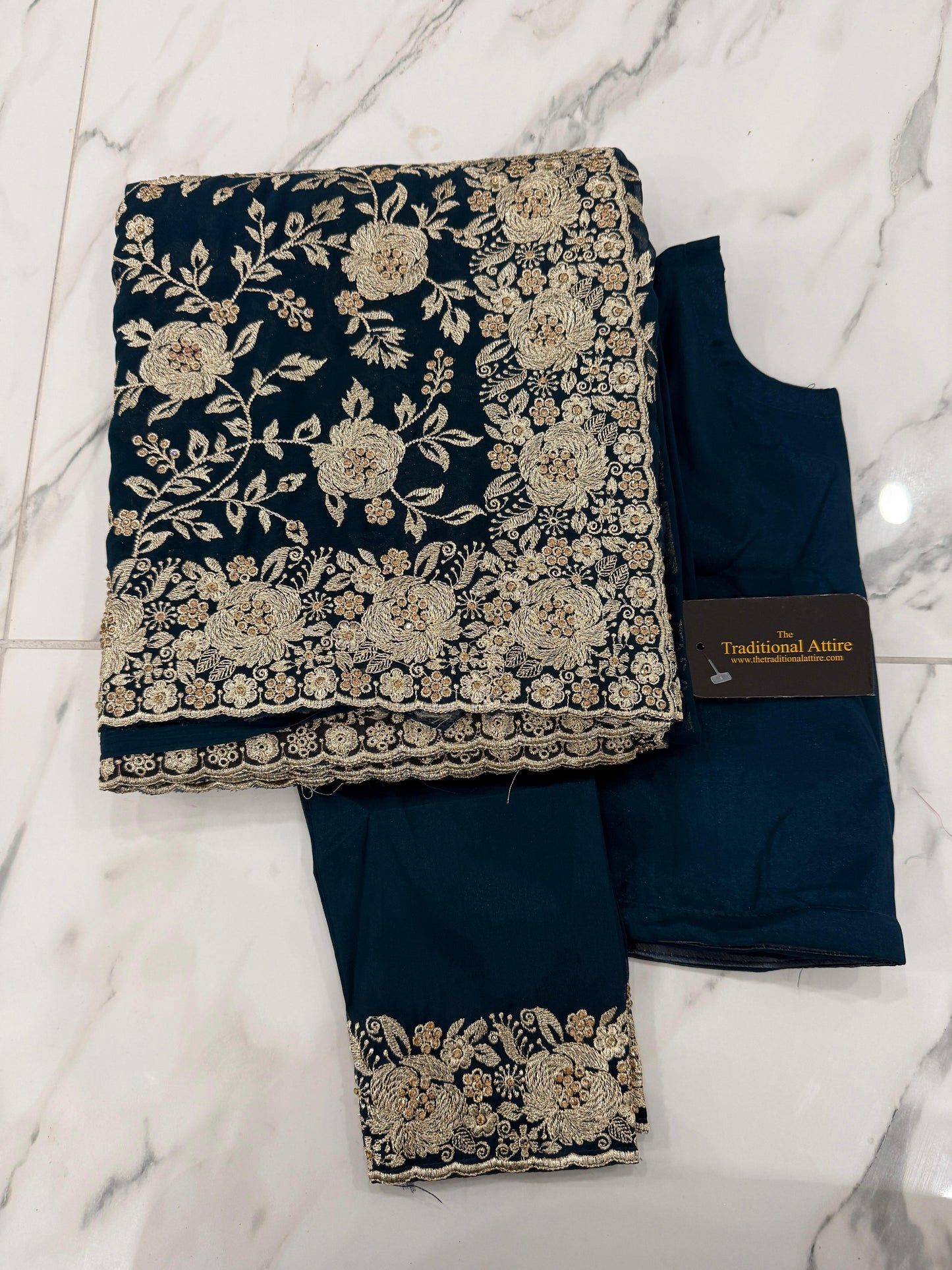 ESHA - Embroidered stonework Saree