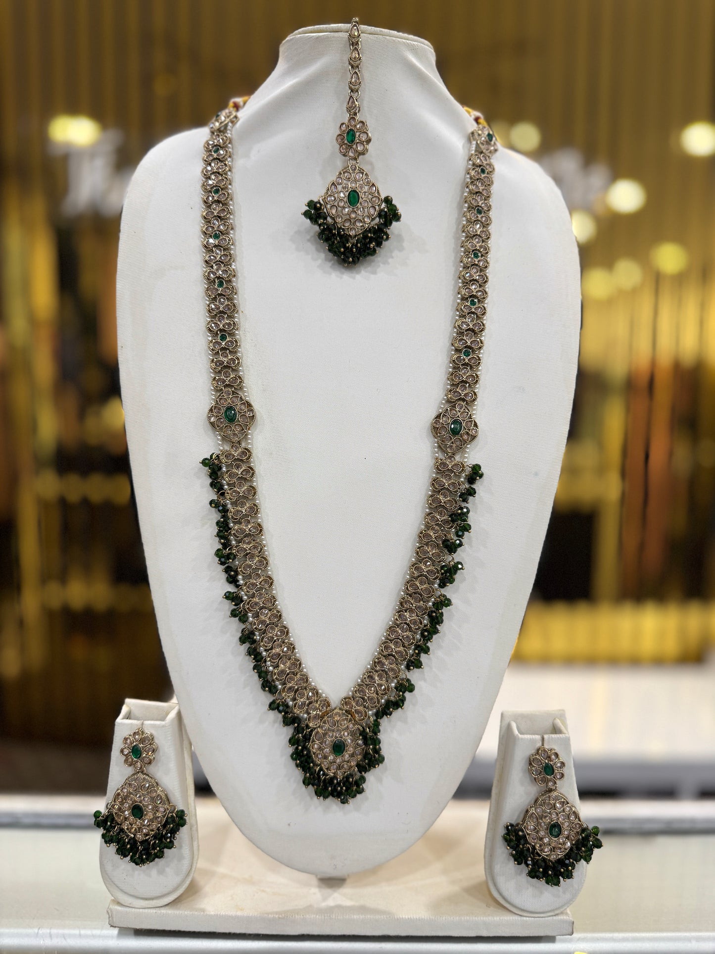 HAYAT GREEN - Mala jewellery set