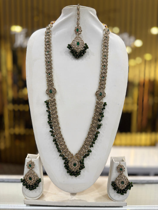 HAYAT GREEN - Mala jewellery set