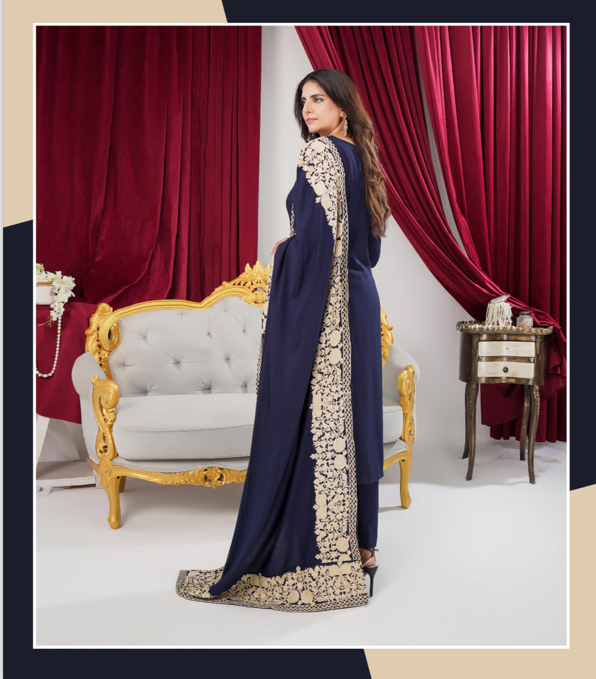 SANA WINTER HUES NAVY BLUE