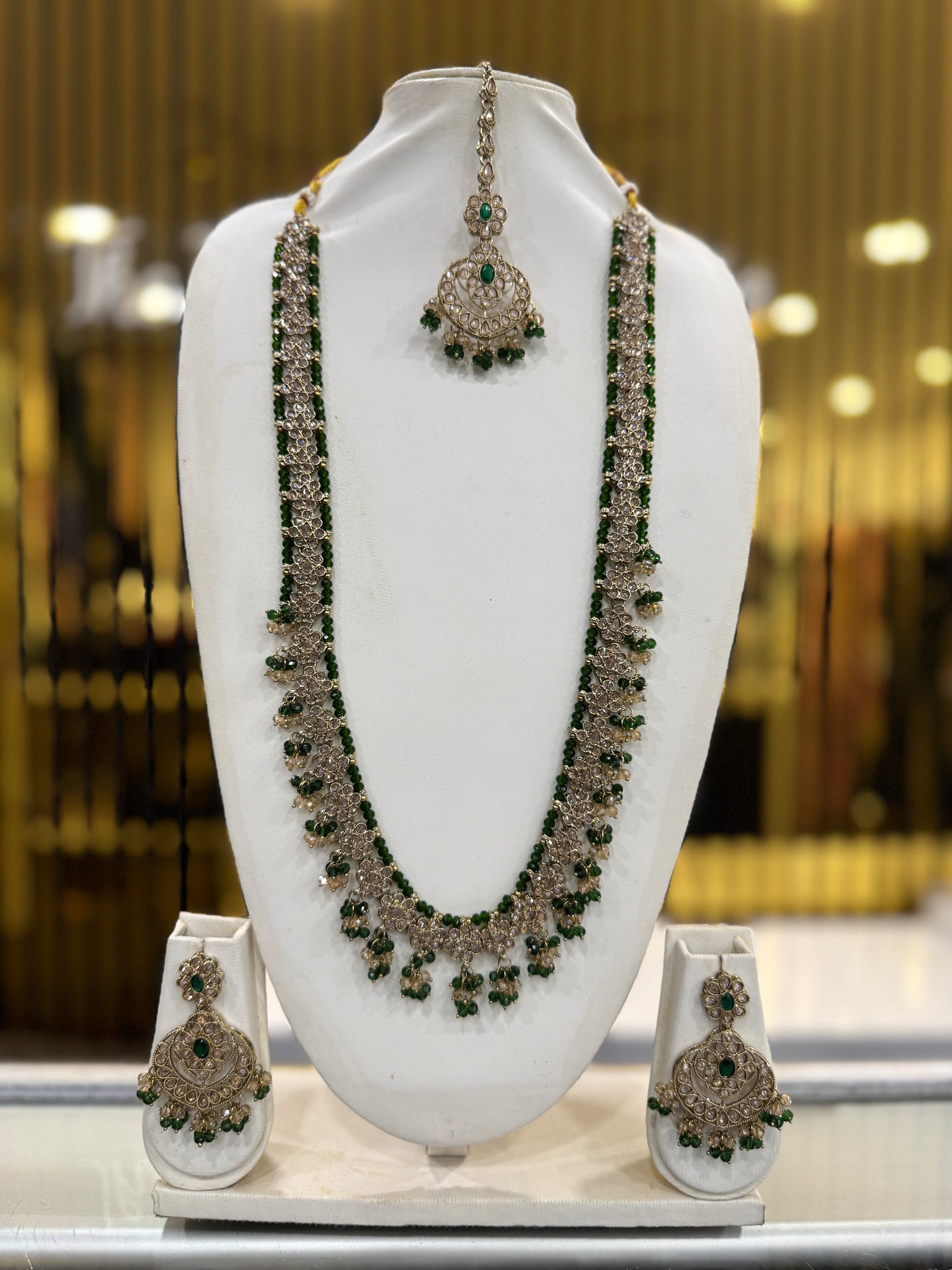 MAHA GREEN - Mala jewellery set