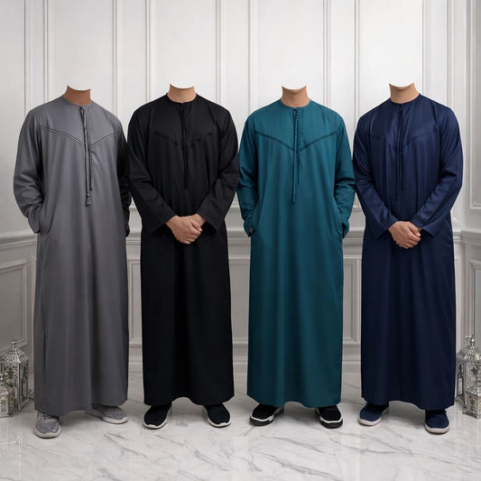 Men’s embroidered Emiriti Tassel Thobe
