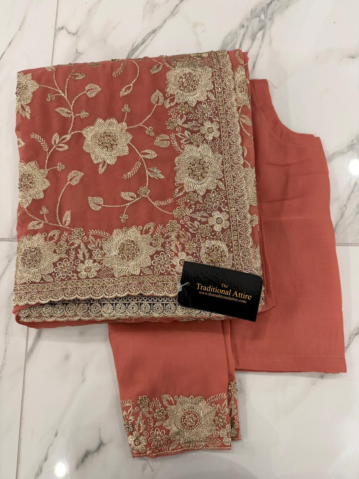 ESHA - Embroidered stonework Saree