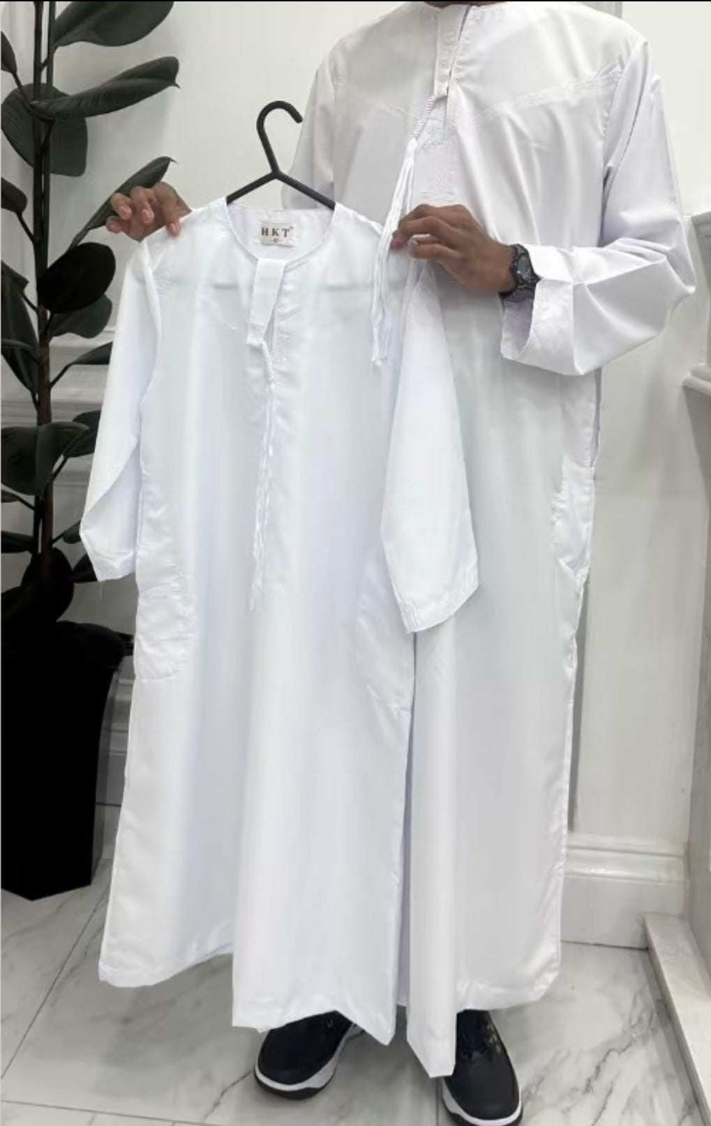 Men’s and Boy’s Embroidered Omani Tassel Thobe