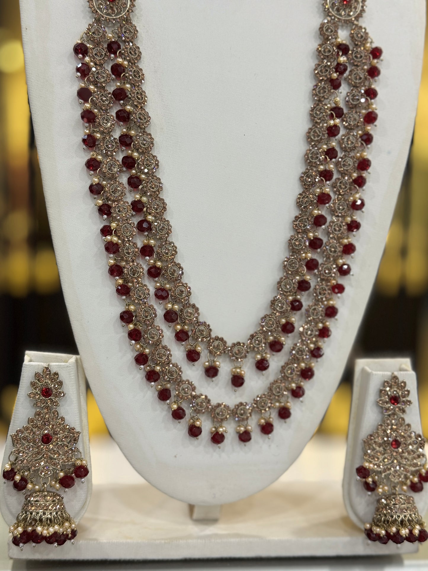 HALA MAROON - Mala jewellery set