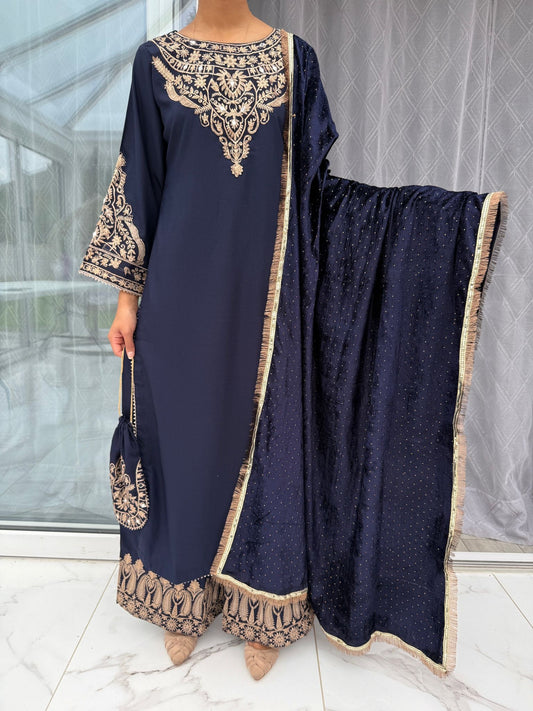FILHAAL SIMRANS NAVY BLUE