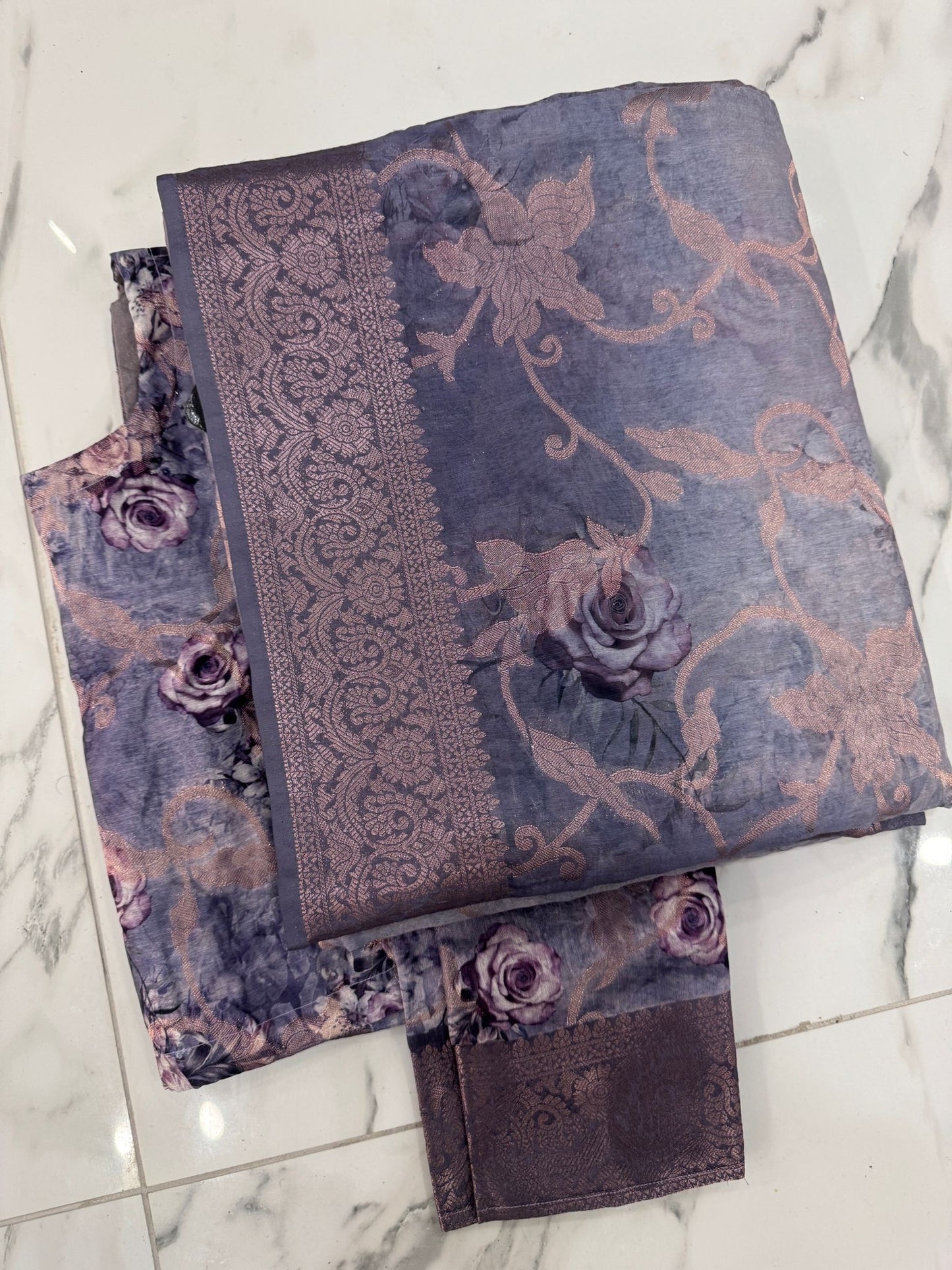 YARA - Printed banarsi Saree