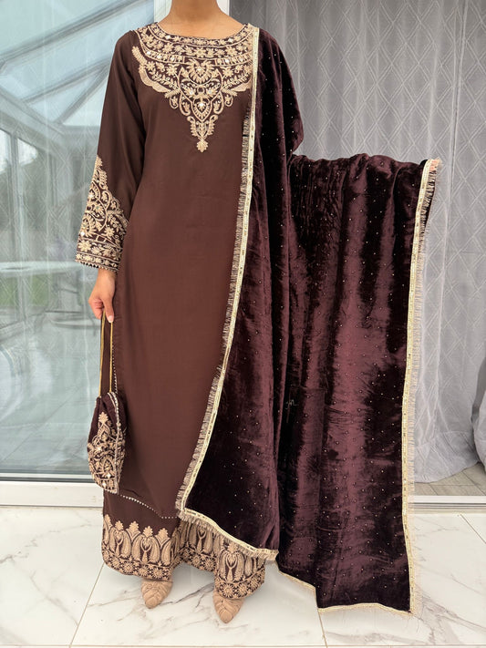 FILHAAL SIMRANS CHOCOLATE BROWN